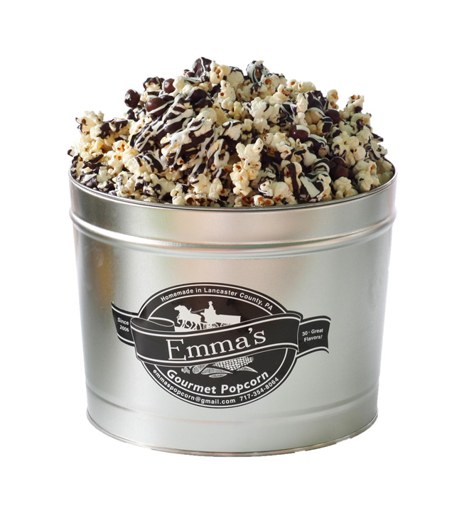 2 Gallon Tin Filled with 1, 2 or 3 Flavors of Popcorn!