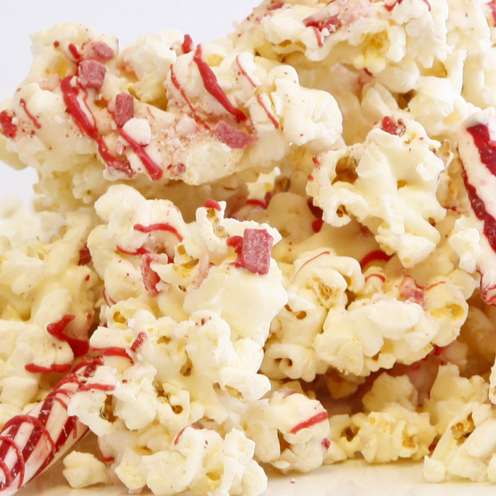 White Peppermint Crunch Popcorn