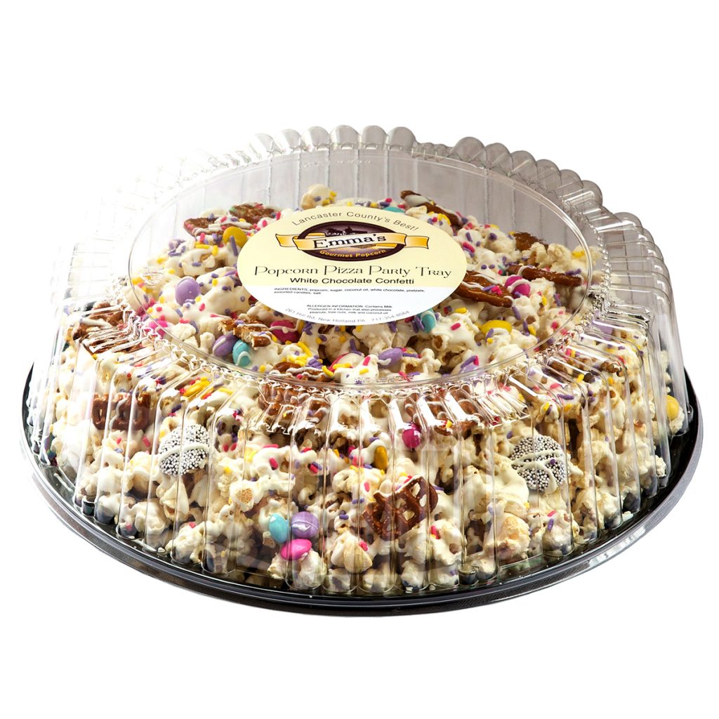 Popcorn Party Tray (White Chocolate Confetti)
